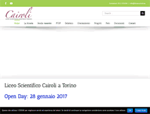 Tablet Screenshot of liceocairoli.eu